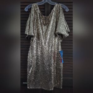 Symphony Gold Sequined Dress